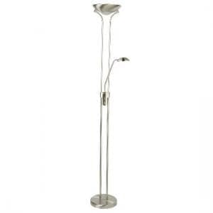 Led Mother And Child Adjustable Floor Lamp In Silver Finish - UK